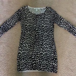 Forever 21 Adorable Leopard Cotton Knit Tunic EUC